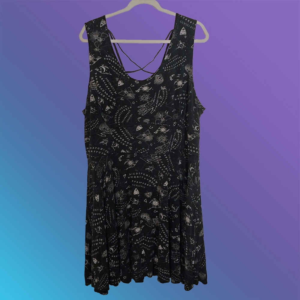 Plus Size Goth Sleeveless Dress